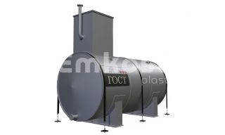 Резервуар горизонтальный стальной двустенный ГОСТ-металл РГСД-25 - фото 1